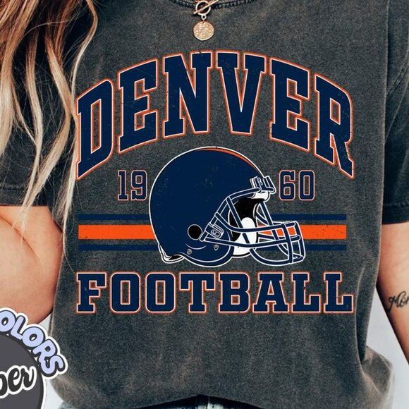 Denver Football Classic-Inspired Comfort Colors Tee - Picture 2 of 5